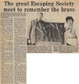 19810508 ELIZABETH HARRISON RAF ESCAPING SOCIETY PLAQUE CN